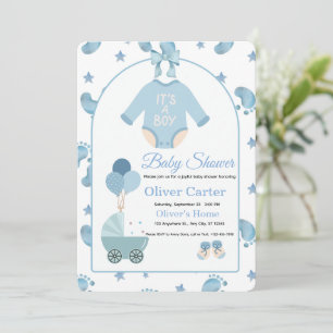 Invitation de baby shower pour un adorable petit g