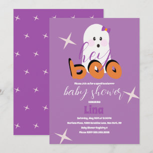 Invitation de Baby Shower Rétro sur le thème de fa