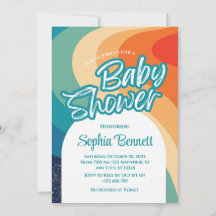 Invitation de Baby shower rétroactif personnalisée