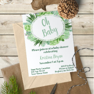 Invitation de Baby shower réussie