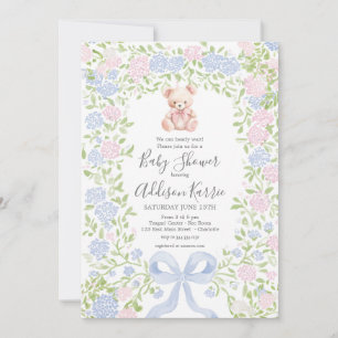 Invitation de baby shower rose grandmillennial our
