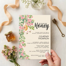 Invitation de Baby Shower sur le thème Watercolor 