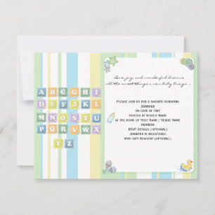Invitation de Baby shower Unisex