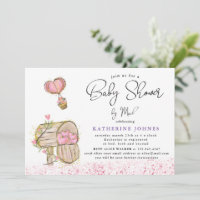 invitation de baby shower virtuel de boîte aux let