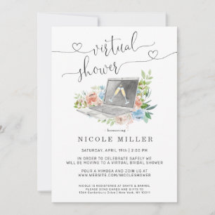 Invitation de baby shower virtuel   Ordinateur por
