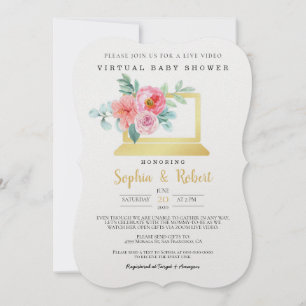 Invitation de Baby shower virtuel VB10