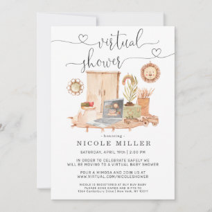 Invitation de baby shower virtuelle   Ordinateur p