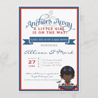 Invitation de Baby showers afro-américains