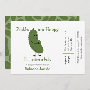Invitation de Baby showers heureux