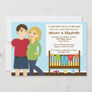 Invitation de Baby showers pour un garçon