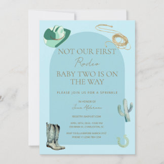 Invitation de Baby Sprinkle "Pas notre/Son premier