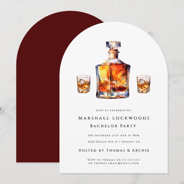 Invitation de baccalauréat (Devant / Derrière)