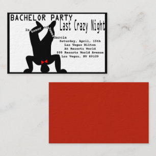 Invitation de Bachelor fou