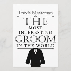 Invitation de Bachelor Party Groom le plus intéres