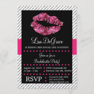 Invitation de bachelorette au revoir à vie