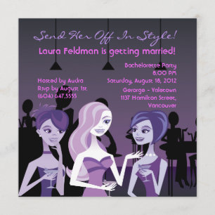 Invitation de Bachelorette de la nuit des filles