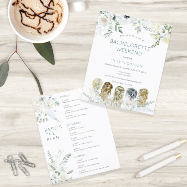 Invitation de bachelorette itinérante pour filles  (Créateur téléchargé)