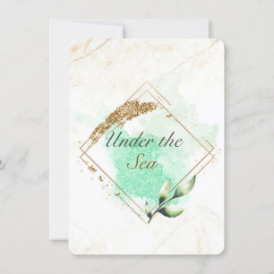 Invitation de bains de mariée sur le thème de la s