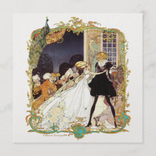 Invitation de bal costumé / mariage du 18e siècle