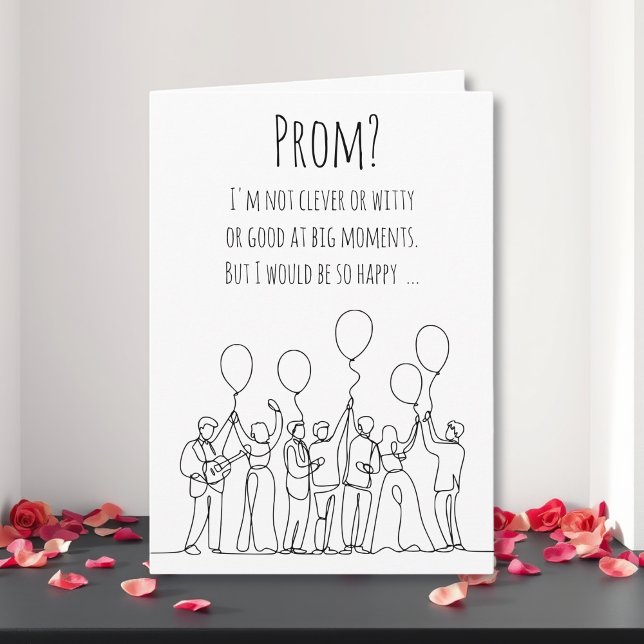 Invitation de bal de promo romantique | Promposal (Créateur téléchargé)