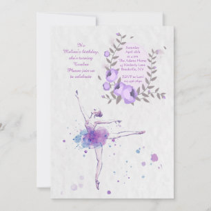 Invitation de Ballerine Adorable