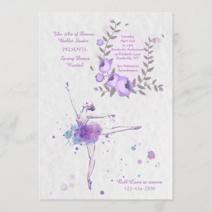 Invitation de Ballerine Adorable