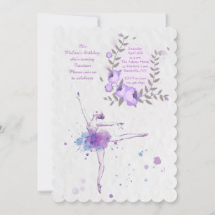 Invitation de Ballerine Adorable