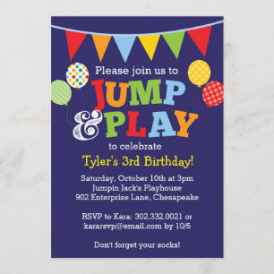 Invitation de ballons de chasse et de jeu (Navy Bl