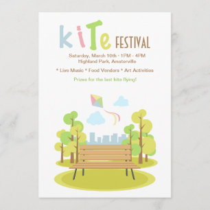 Invitation de banc de parc