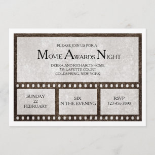 Invitation de bande de film