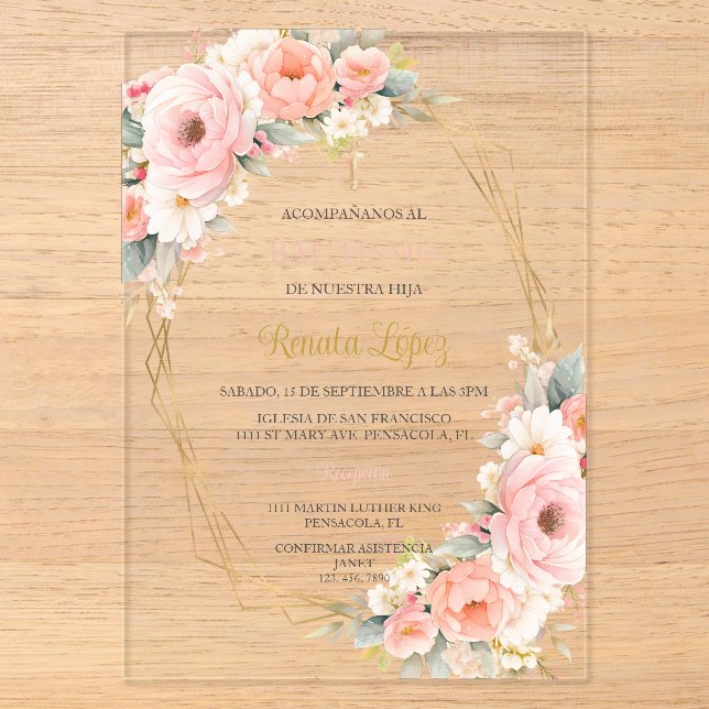 Invitation de baptême  (Recto)