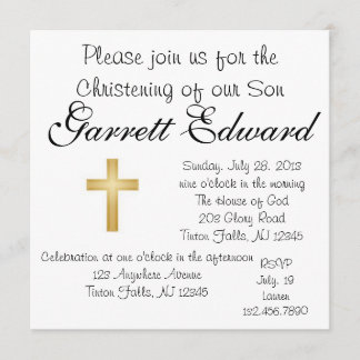Invitation de baptême