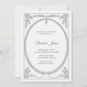 Invitation de baptême Chapelet de bénédiction