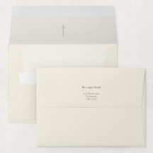 Invitation de baptême de croix religieuse Grace Sa