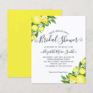 Invitation de bapteme de mariage pas chère Citron