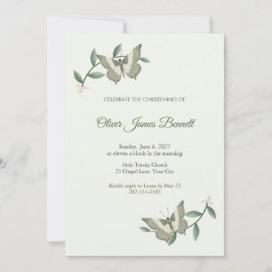 Invitation de baptême de papillon Cruiser