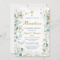 Invitation de Baptême et Premier Anniversaire