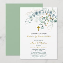 Invitation de Baptême et Premier Anniversaire