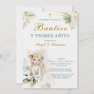 Invitation de Baptême et Premier Anniversaire