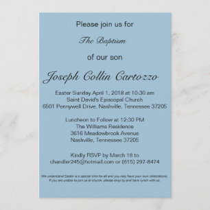 Invitation de Baptisim