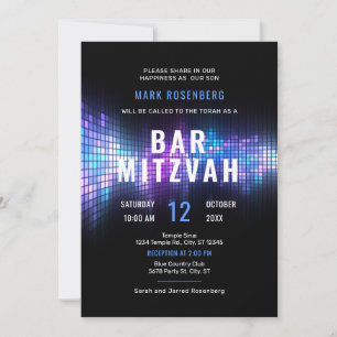 Invitation de Bar Mitzvah à la soirée de danse tec