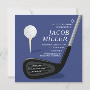 Invitation de Bar Mitzvah de golf Country Club