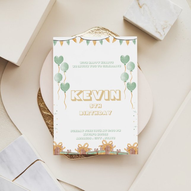 Invitation de Bash Anniversaire de Confetti (Créateur téléchargé)