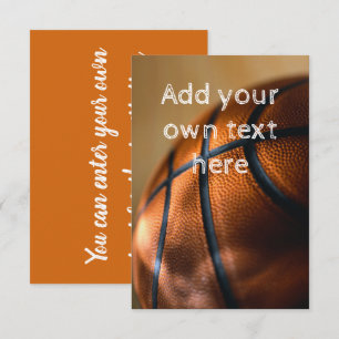 Invitation de basket-ball