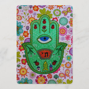 INVITATION DE BAT MITZVAH DE BARRE DE HAMSA B'NOT