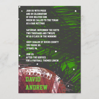 Invitation de bat mitzvah de barre d'éclaboussure