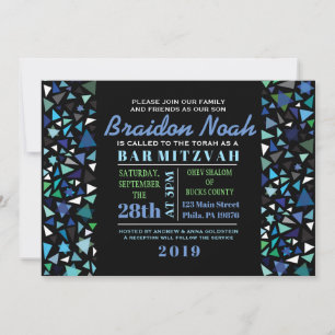 Invitation de Bat mitzvah de la barre STAR WALL en