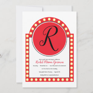 Invitation de Bat Mitzvah d'enseigne de Broadway