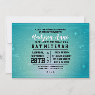 Invitation de Bat Mitzvah GAMING NUMÉRIQUE 3D