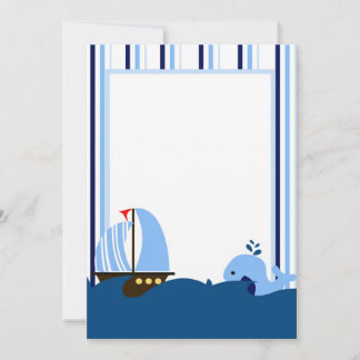 Invitation de bateaux à voile et de baleines